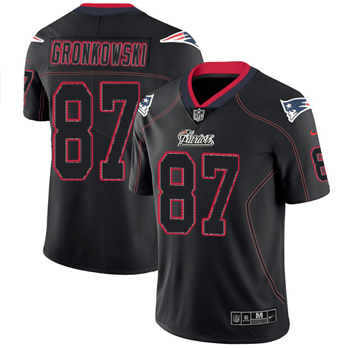 Nike Patriots #87 Rob Gronkowski Lights Out Black Men's Stitched NFL Limited Rush Jersey Nike Patriots #87 Rob Gronkowski Lights Out Black Men's Stitched NFL Limited Rush Jersey
