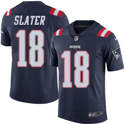 Nike Patriots #18 Matt Slater Navy Blue Men's Stitched NFL Limited Rush Jersey Nike Patriots #18 Matt Slater Navy Blue Men's Stitched NFL Limited Rush Jersey