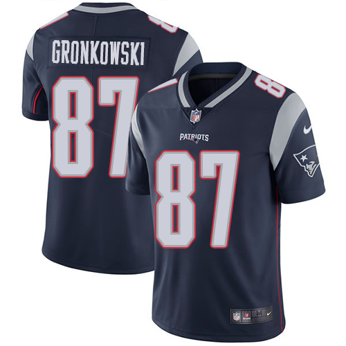 Nike Patriots #87 Rob Gronkowski Navy Blue Team Color Men's Stitched NFL Vapor Untouchable Limited Jersey Nike Patriots #87 Rob Gronkowski Navy Blue Team Color Men's Stitched NFL Vapor Untouchable Limited Jersey