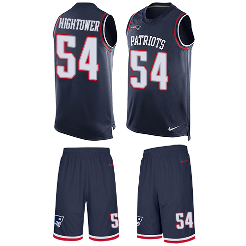 Nike Patriots #54 Dont'a Hightower Navy Blue Team Color Men's Stitched NFL Limited Tank Top Suit Jersey Nike Patriots #54 Dont'a Hightower Navy Blue Team Color Men's Stitched NFL Limited Tank Top Suit Jersey