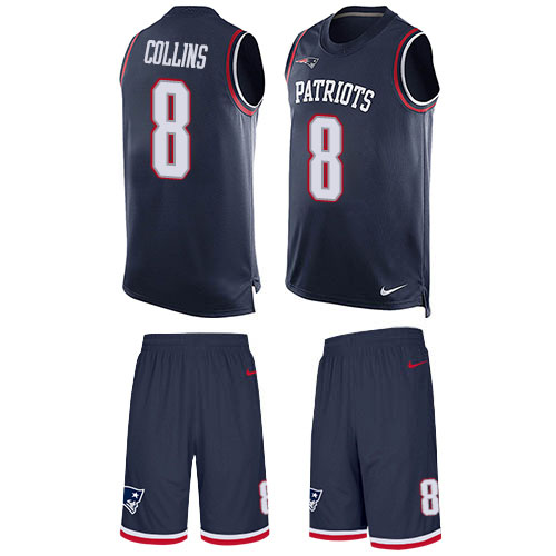 Nike Patriots #8 Jamie Collins Sr Navy Blue Team Color Men's Stitched NFL Limited Tank Top Suit Jersey Nike Patriots #8 Jamie Collins Sr Navy Blue Team Color Men's Stitched NFL Limited Tank Top Suit Jersey