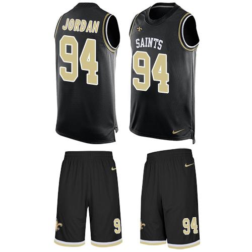 Nike Saints #94 Cameron Jordan Black Team Color Men's Stitched NFL Limited Tank Top Suit Jersey Nike Saints #94 Cameron Jordan Black Team Color Men's Stitched NFL Limited Tank Top Suit Jersey