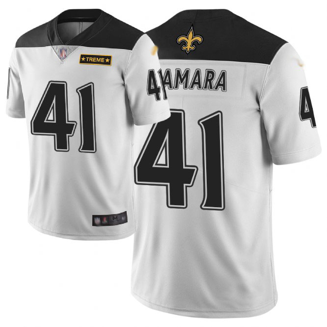 Nike Saints #41 Alvin Kamara White Men's Stitched NFL Limited City Edition Jersey Nike Saints #41 Alvin Kamara White Men's Stitched NFL Limited City Edition Jersey