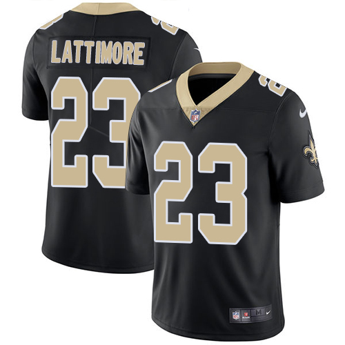 Nike Saints #23 Marshon Lattimore Black Team Color Men's Stitched NFL Vapor Untouchable Limited Jersey Nike Saints #23 Marshon Lattimore Black Team Color Men's Stitched NFL Vapor Untouchable Limited Jersey