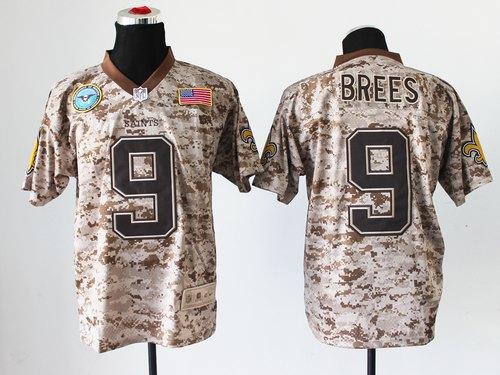 Nike Saints #9 Drew Brees Camo Men's Stitched NFL New Elite USMC Jersey Nike Saints #9 Drew Brees Camo Men's Stitched NFL New Elite USMC Jersey