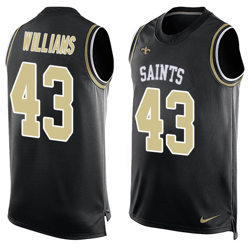 Nike Saints #43 Marcus Williams Black Team Color Men's Stitched NFL Limited Tank Top Jersey Nike Saints #43 Marcus Williams Black Team Color Men's Stitched NFL Limited Tank Top Jersey