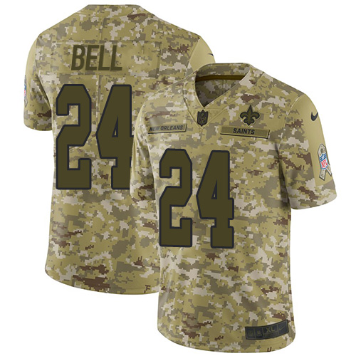 Nike Saints #24 Vonn Bell Camo Men's Stitched NFL Limited 2018 Salute To Service Jersey Nike Saints #24 Vonn Bell Camo Men's Stitched NFL Limited 2018 Salute To Service Jersey