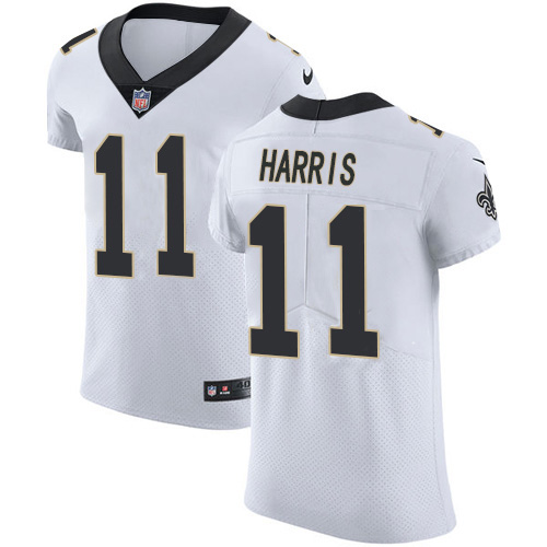 Nike Saints #11 Deonte Harris White Men's Stitched NFL New Elite Jersey Nike Saints #11 Deonte Harris White Men's Stitched NFL New Elite Jersey