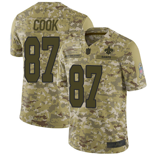 Nike Saints #87 Jared Cook Camo Men's Stitched NFL Limited 2018 Salute To Service Jersey Nike Saints #87 Jared Cook Camo Men's Stitched NFL Limited 2018 Salute To Service Jersey