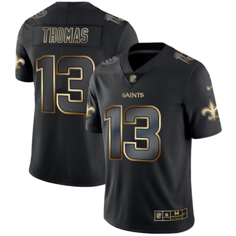 Nike Saints #13 Michael Thomas Black/Gold Men's Stitched NFL Vapor Untouchable Limited Jersey Nike Saints #13 Michael Thomas Black/Gold Men's Stitched NFL Vapor Untouchable Limited Jersey