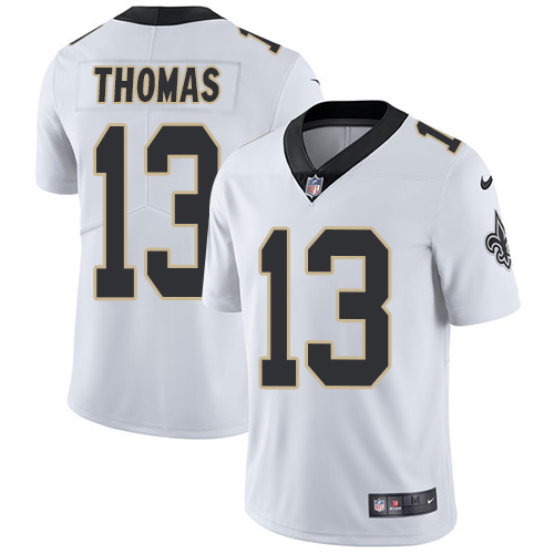 Nike Saints #13 Michael Thomas White Men's Stitched NFL Vapor Untouchable Limited Jersey Nike Saints #13 Michael Thomas White Men's Stitched NFL Vapor Untouchable Limited Jersey