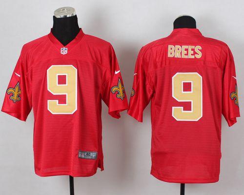 Nike Saints #9 Drew Brees Red Men's Stitched NFL Elite QB Practice Jersey Nike Saints #9 Drew Brees Red Men's Stitched NFL Elite QB Practice Jersey