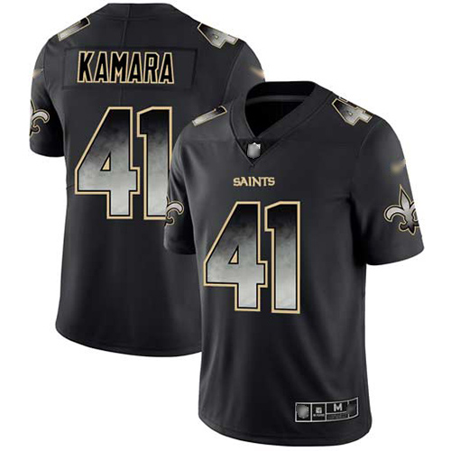 Nike Saints #41 Alvin Kamara Black Men's Stitched NFL Vapor Untouchable Limited Smoke Fashion Jersey Nike Saints #41 Alvin Kamara Black Men's Stitched NFL Vapor Untouchable Limited Smoke Fashion Jersey