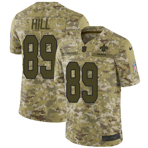 Nike Saints #89 Josh Hill Camo Men's Stitched NFL Limited 2018 Salute To Service Jersey Nike Saints #89 Josh Hill Camo Men's Stitched NFL Limited 2018 Salute To Service Jersey