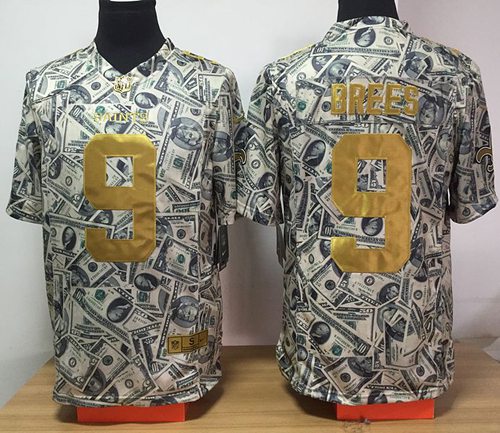 Nike Saints #9 Drew Brees Dollar Fashion Men's Stitched NFL Elite Jersey Nike Saints #9 Drew Brees Dollar Fashion Men's Stitched NFL Elite Jersey
