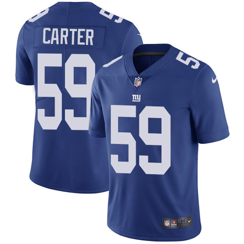 Nike Giants #59 Lorenzo Carter Royal Blue Team Color Men's Stitched NFL Vapor Untouchable Limited Jersey Nike Giants #59 Lorenzo Carter Royal Blue Team Color Men's Stitched NFL Vapor Untouchable Limited Jersey