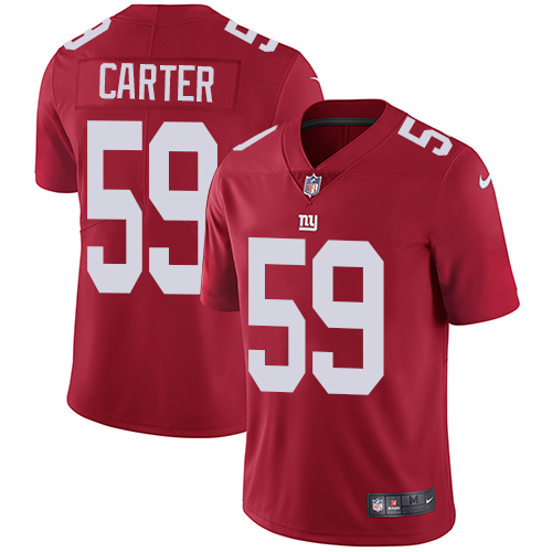 Nike Giants #59 Lorenzo Carter Red Alternate Men's Stitched NFL Vapor Untouchable Limited Jersey Nike Giants #59 Lorenzo Carter Red Alternate Men's Stitched NFL Vapor Untouchable Limited Jersey