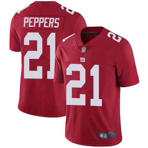 Nike Giants #21 Jabrill Peppers Red Alternate Men's Stitched NFL Vapor Untouchable Limited Jersey Nike Giants #21 Jabrill Peppers Red Alternate Men's Stitched NFL Vapor Untouchable Limited Jersey