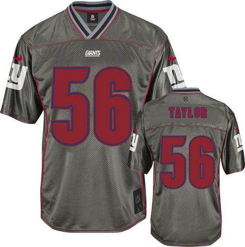 Nike Giants #56 Lawrence Taylor Grey Men's Stitched NFL Elite Vapor Jersey Nike Giants #56 Lawrence Taylor Grey Men's Stitched NFL Elite Vapor Jersey