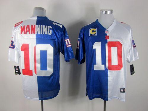 Nike Giants #10 Eli Manning Royal Blue/White Men's Stitched NFL Elite Split Jersey Nike Giants #10 Eli Manning Royal Blue/White Men's Stitched NFL Elite Split Jersey