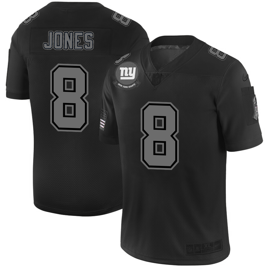 New York Giants #8 Daniel Jones Men's Nike Black 2019 Salute to Service Limited Stitched NFL Jersey New York Giants #8 Daniel Jones Men's Nike Black 2019 Salute to Service Limited Stitched NFL Jersey