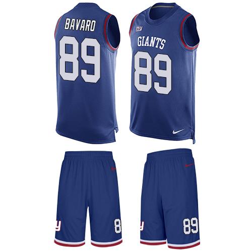 Nike Giants #89 Mark Bavaro Royal Blue Team Color Men's Stitched NFL Limited Tank Top Suit Jersey Nike Giants #89 Mark Bavaro Royal Blue Team Color Men's Stitched NFL Limited Tank Top Suit Jersey