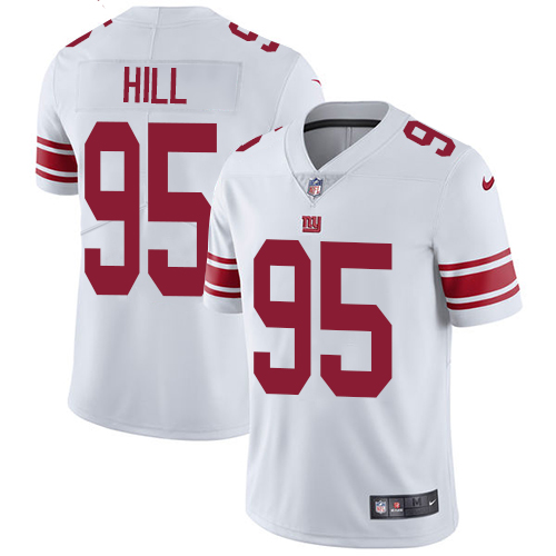 Nike Giants #95 B.J. Hill White Men's Stitched NFL Vapor Untouchable Limited Jersey Nike Giants #95 B.J. Hill White Men's Stitched NFL Vapor Untouchable Limited Jersey