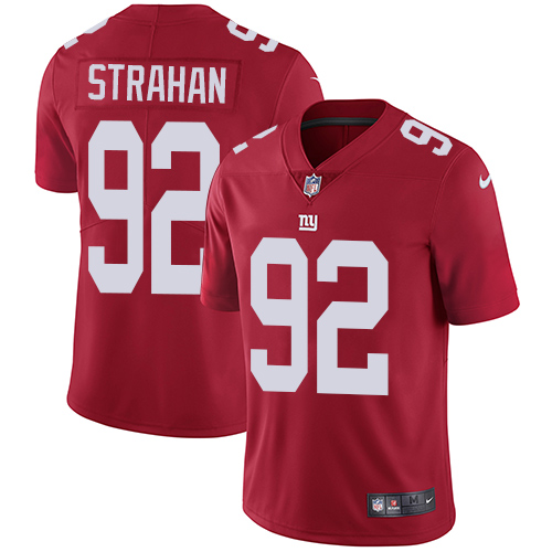 Nike Giants #92 Michael Strahan Red Alternate Men's Stitched NFL Vapor Untouchable Limited Jersey Nike Giants #92 Michael Strahan Red Alternate Men's Stitched NFL Vapor Untouchable Limited Jersey