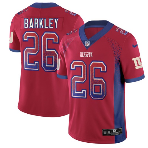 Nike Giants #26 Saquon Barkley Red Alternate Men's Stitched NFL Limited Rush Drift Fashion Jersey Nike Giants #26 Saquon Barkley Red Alternate Men's Stitched NFL Limited Rush Drift Fashion Jersey