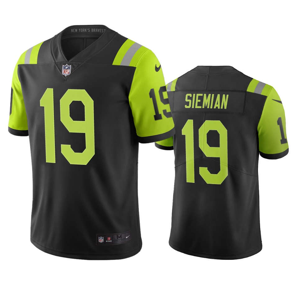 New York Jets #19 Trevor Siemian Black Green Vapor Limited City Edition NFL Jersey New York Jets #19 Trevor Siemian Black Green Vapor Limited City Edition NFL Jersey