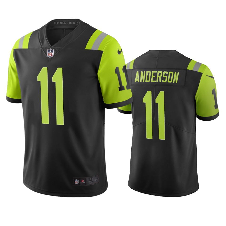 New York Jets #11 Robby Anderson Black Green Vapor Limited City Edition NFL Jersey New York Jets #11 Robby Anderson Black Green Vapor Limited City Edition NFL Jersey