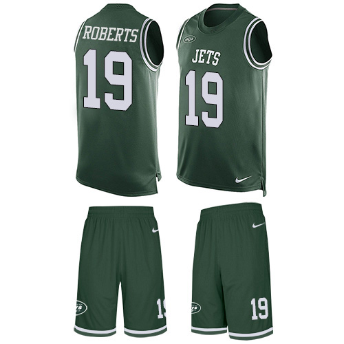 Nike Jets #19 Andre Roberts Green Team Color Men's Stitched NFL Limited Tank Top Suit Jersey Nike Jets #19 Andre Roberts Green Team Color Men's Stitched NFL Limited Tank Top Suit Jersey