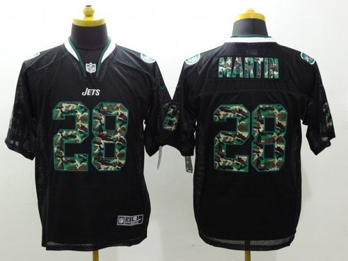 Nike Jets #28 Curtis Martin Black Men's Stitched NFL Elite Camo Fashion Jersey Nike Jets #28 Curtis Martin Black Men's Stitched NFL Elite Camo Fashion Jersey