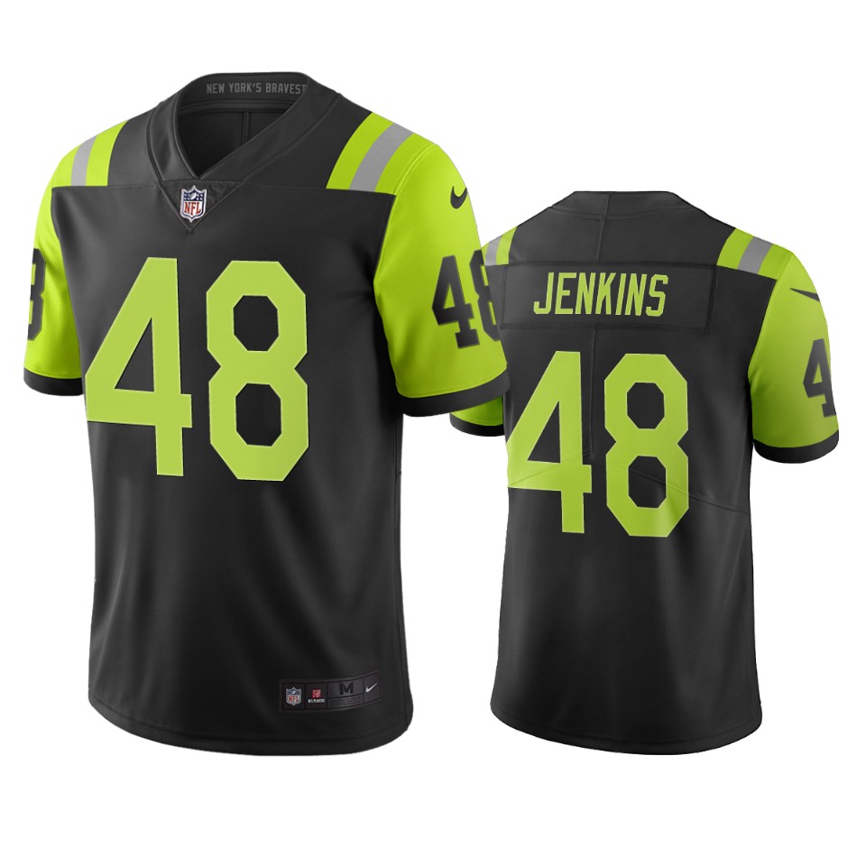 New York Jets #48 Jordan Jenkins Black Green Vapor Limited City Edition NFL Jersey New York Jets #48 Jordan Jenkins Black Green Vapor Limited City Edition NFL Jersey