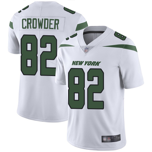 Nike Jets #82 Jamison Crowder White Men's Stitched NFL Vapor Untouchable Limited Jersey Nike Jets #82 Jamison Crowder White Men's Stitched NFL Vapor Untouchable Limited Jersey