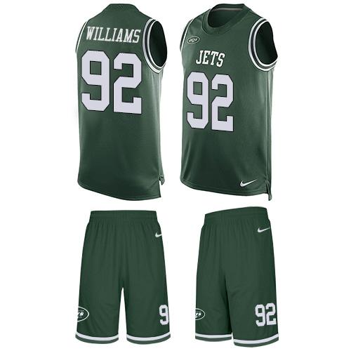Nike Jets #92 Leonard Williams Green Team Color Men's Stitched NFL Limited Tank Top Suit Jersey Nike Jets #92 Leonard Williams Green Team Color Men's Stitched NFL Limited Tank Top Suit Jersey