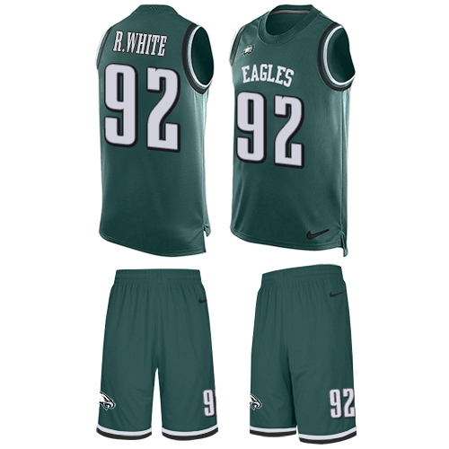Nike Eagles #92 Reggie White Midnight Green Team Color Men's Stitched NFL Limited Tank Top Suit Jersey Nike Eagles #92 Reggie White Midnight Green Team Color Men's Stitched NFL Limited Tank Top Suit Jersey
