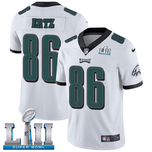 Nike Eagles #86 Zach Ertz White Super Bowl LII Men's Stitched NFL Vapor Untouchable Limited Jersey Nike Eagles #86 Zach Ertz White Super Bowl LII Men's Stitched NFL Vapor Untouchable Limited Jersey