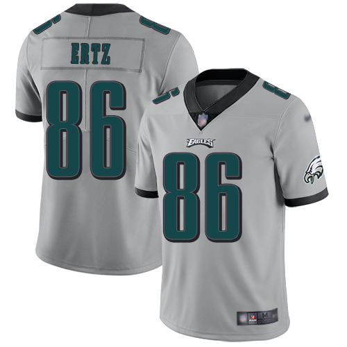 Nike Eagles #86 Zach Ertz Silver Men's Stitched NFL Limited Inverted Legend Jersey Nike Eagles #86 Zach Ertz Silver Men's Stitched NFL Limited Inverted Legend Jersey