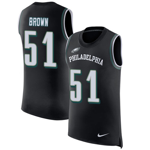 Nike Eagles #51 Zach Brown Black Alternate Men's Stitched NFL Limited Rush Tank Top Jersey Nike Eagles #51 Zach Brown Black Alternate Men's Stitched NFL Limited Rush Tank Top Jersey