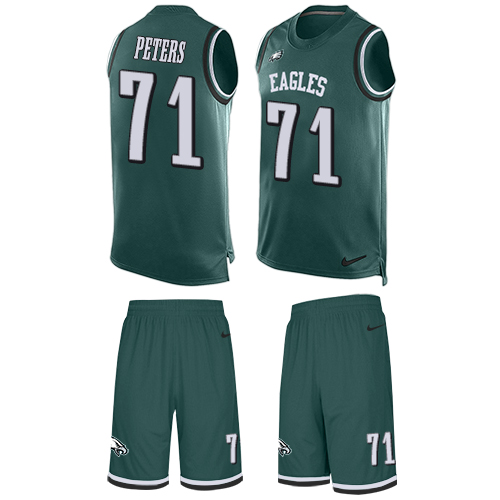 Nike Eagles #71 Jason Peters Midnight Green Team Color Men's Stitched NFL Limited Tank Top Suit Jersey Nike Eagles #71 Jason Peters Midnight Green Team Color Men's Stitched NFL Limited Tank Top Suit Jersey