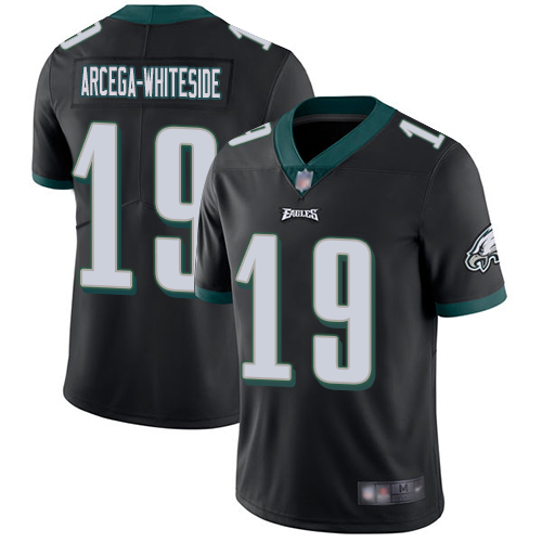 Nike Eagles #19 JJ Arcega-Whiteside Black Alternate Men's Stitched NFL Vapor Untouchable Limited Jersey Nike Eagles #19 JJ Arcega-Whiteside Black Alternate Men's Stitched NFL Vapor Untouchable Limited Jersey