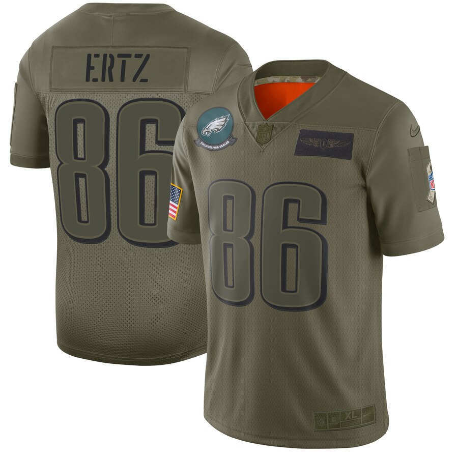 Nike Eagles #86 Zach Ertz Camo Men's Stitched NFL Limited 2019 Salute To Service Jersey Nike Eagles #86 Zach Ertz Camo Men's Stitched NFL Limited 2019 Salute To Service Jersey