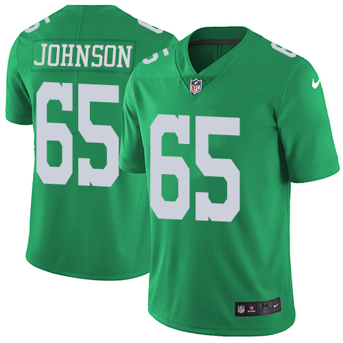 Nike Eagles #65 Lane Johnson Green Men's Stitched NFL Limited Rush Jersey Nike Eagles #65 Lane Johnson Green Men's Stitched NFL Limited Rush Jersey