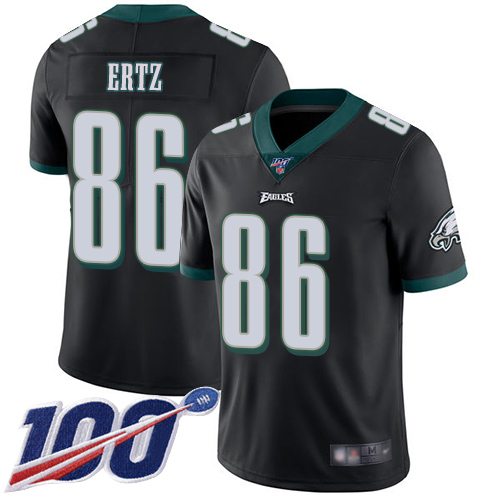 Nike Eagles #86 Zach Ertz Black Alternate Men's Stitched NFL 100th Season Vapor Limited Jersey Nike Eagles #86 Zach Ertz Black Alternate Men's Stitched NFL 100th Season Vapor Limited Jersey