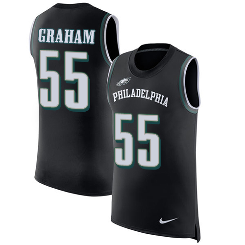 Nike Eagles #55 Brandon Graham Black Alternate Men's Stitched NFL Limited Rush Tank Top Jersey Nike Eagles #55 Brandon Graham Black Alternate Men's Stitched NFL Limited Rush Tank Top Jersey