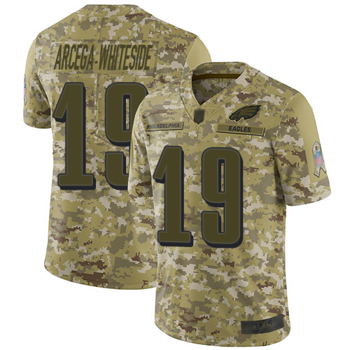 Nike Eagles #19 JJ Arcega-Whiteside Camo Men's Stitched NFL Limited 2018 Salute To Service Jersey Nike Eagles #19 JJ Arcega-Whiteside Camo Men's Stitched NFL Limited 2018 Salute To Service Jersey