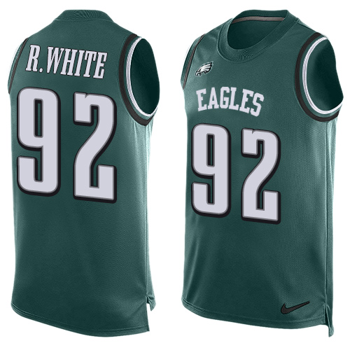 Nike Eagles #92 Reggie White Midnight Green Team Color Men's Stitched NFL Limited Tank Top Jersey Nike Eagles #92 Reggie White Midnight Green Team Color Men's Stitched NFL Limited Tank Top Jersey