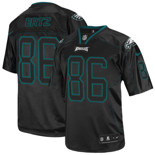 Nike Eagles #86 Zach Ertz Lights Out Black Men's Stitched NFL Elite Jersey Nike Eagles #86 Zach Ertz Lights Out Black Men's Stitched NFL Elite Jersey