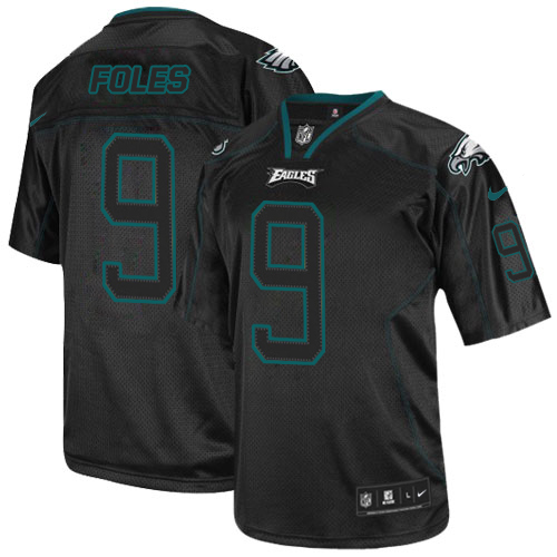 Nike Eagles #9 Nick Foles Lights Out Black Men's Stitched NFL Elite Jersey Nike Eagles #9 Nick Foles Lights Out Black Men's Stitched NFL Elite Jersey